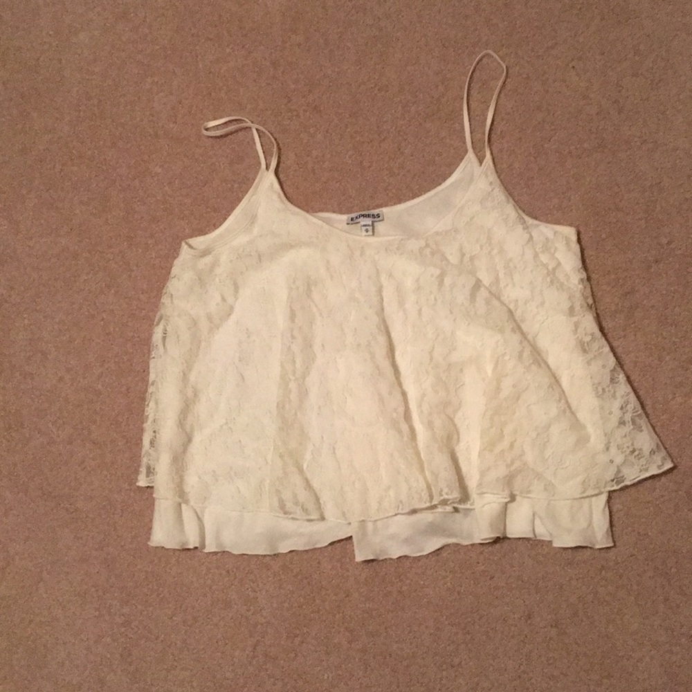 White lace Tank